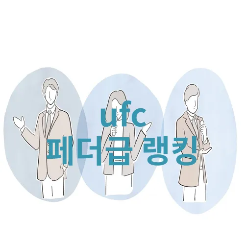 ufc 페더급 랭킹