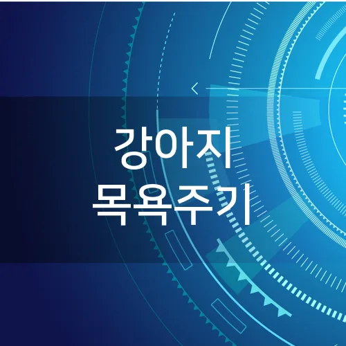 강아지 목욕주기