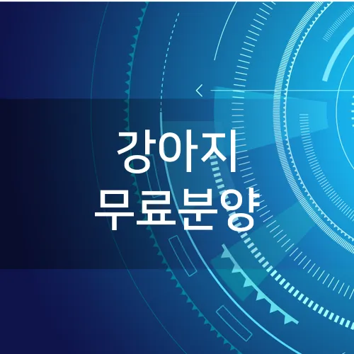 강아지 무료분양