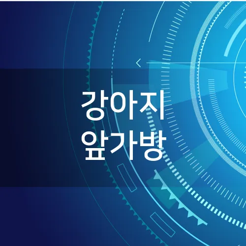 강아지 앞가방