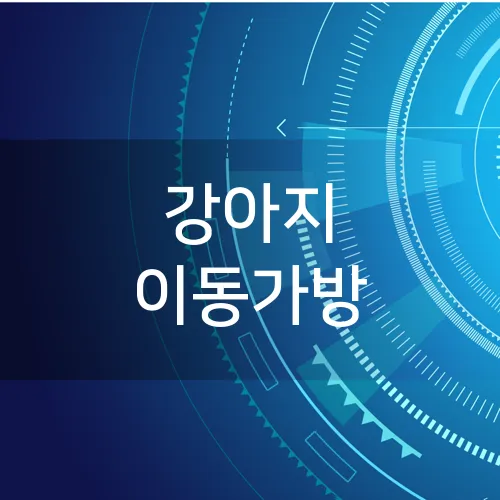 강아지 이동가방