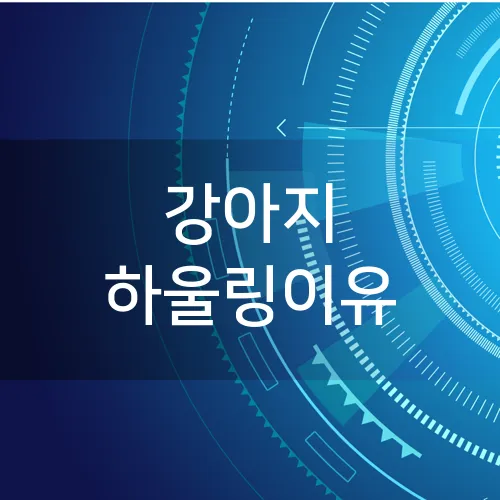 강아지 하울링이유