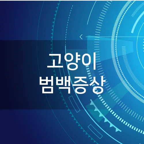 고양이 범백증상