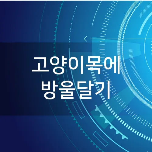 고양이목에 방울달기