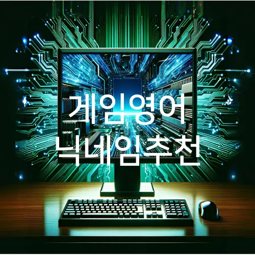 게임영어 닉네임추천