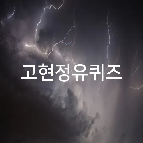 고현정유퀴즈