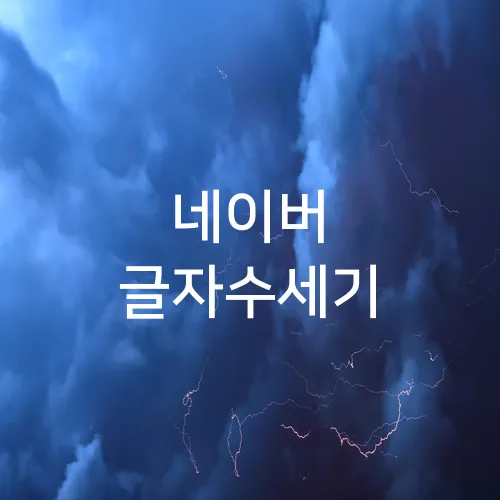 네이버 글자수세기