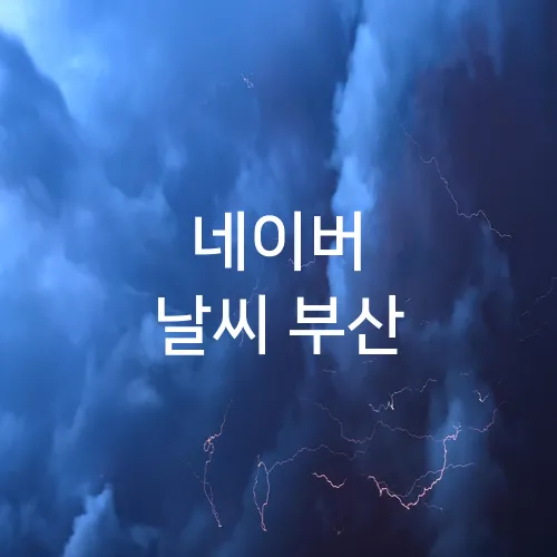 네이버 날씨 부산