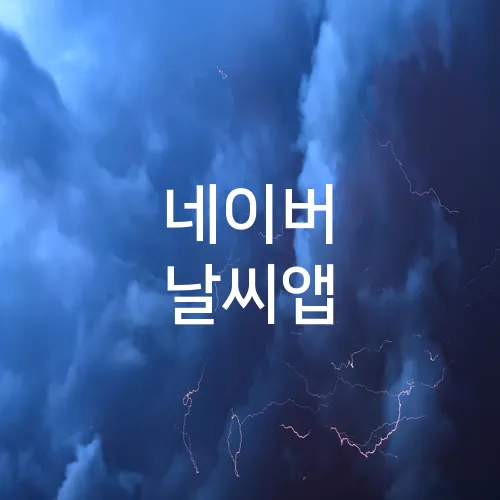 네이버 날씨앱