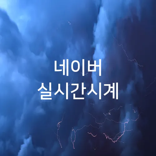 네이버 실시간시계