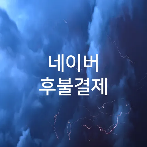 네이버 후불결제
