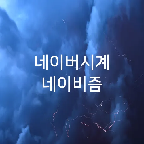 네이버시계 네이비즘