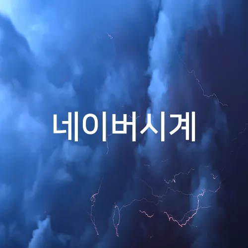 네이버시계
