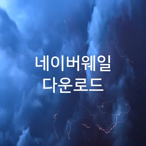 네이버웨일 다운로드