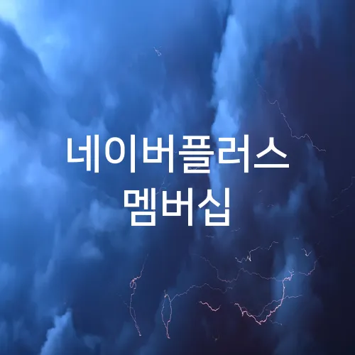 네이버플러스 멤버십