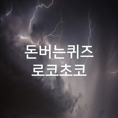 돈버는퀴즈 로코초코