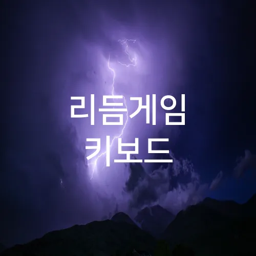리듬게임 키보드