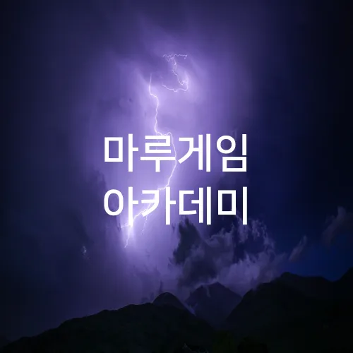 마루게임 아카데미