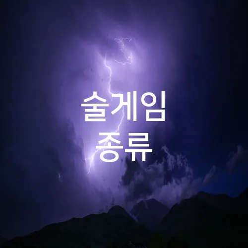 술게임 종류