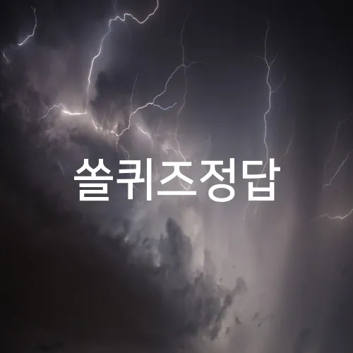 쏠퀴즈정답
