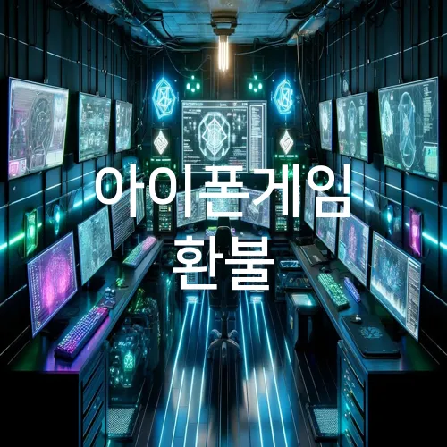 아이폰게임 환불
