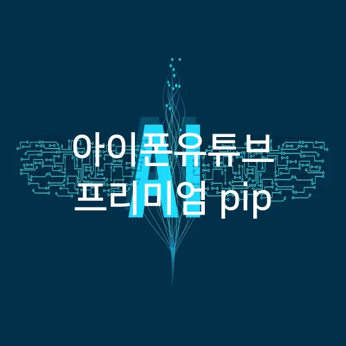 아이폰유튜브 프리미엄 pip