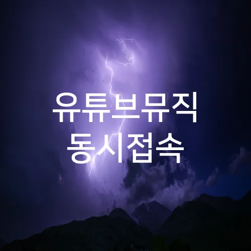 유튜브뮤직 동시접속