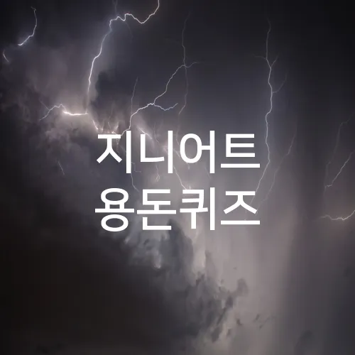 지니어트 용돈퀴즈