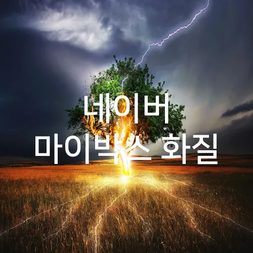 네이버 마이박스 화질
