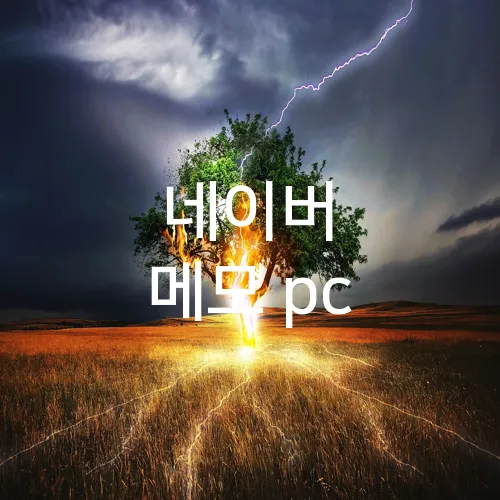 네이버 메모 pc