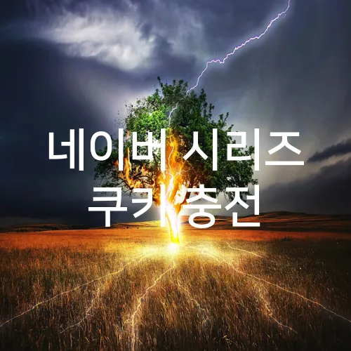 네이버 시리즈 쿠키 충전