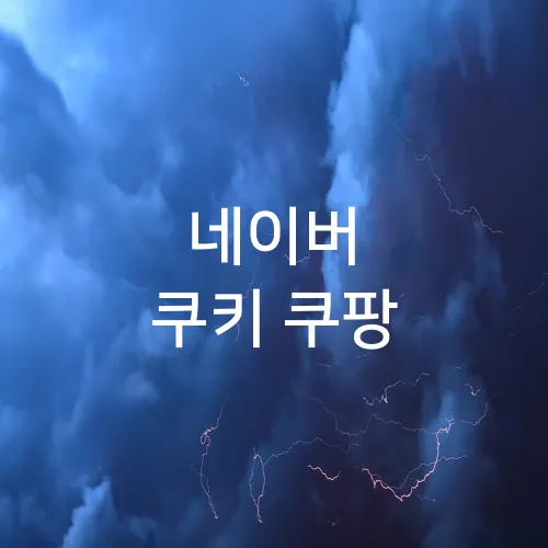 네이버 쿠키 쿠팡