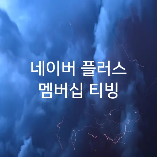 네이버 플러스 멤버십 티빙