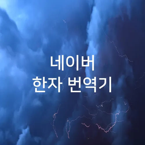 네이버 한자 번역기