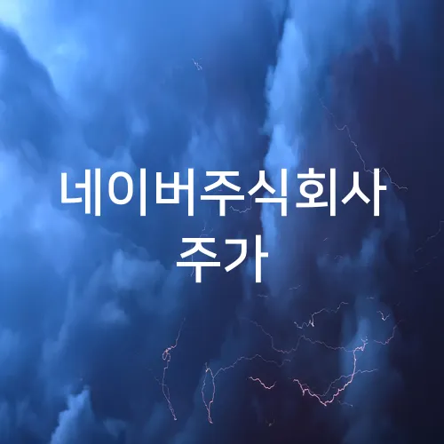 네이버주식회사 주가