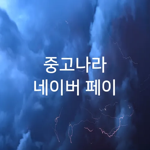 중고나라 네이버 페이
