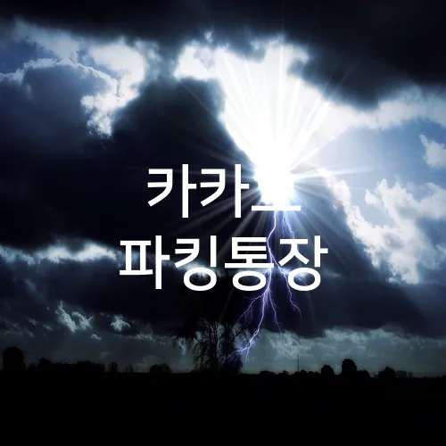 카카오 파킹통장