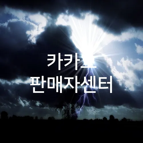 카카오 판매자센터