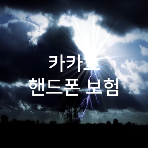 카카오 핸드폰 보험
