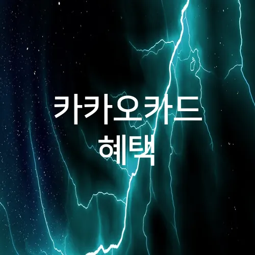카카오카드 혜택