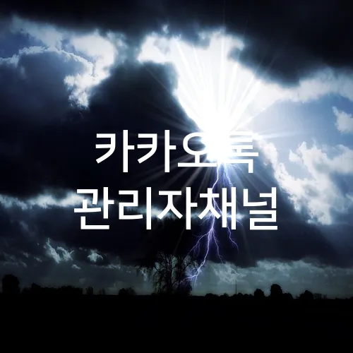 카카오톡 관리자채널