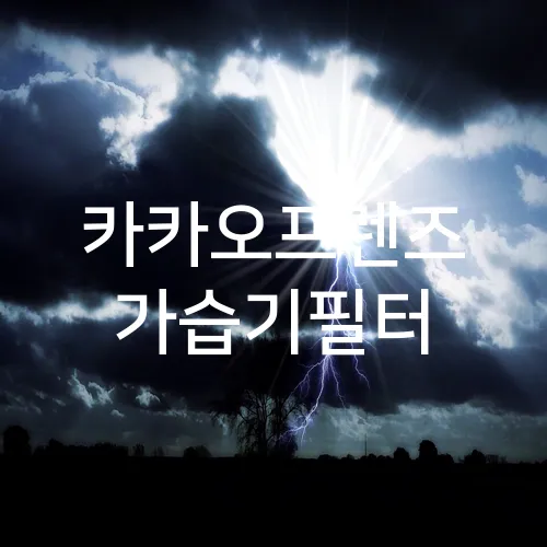 카카오프렌즈 가습기필터