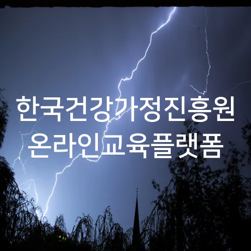 한국건강가정진흥원 온라인교육플랫폼