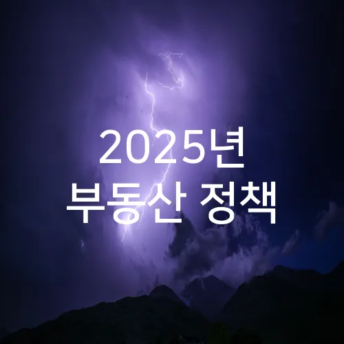 2025년 부동산 정책