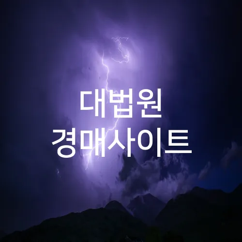 대법원 경매사이트
