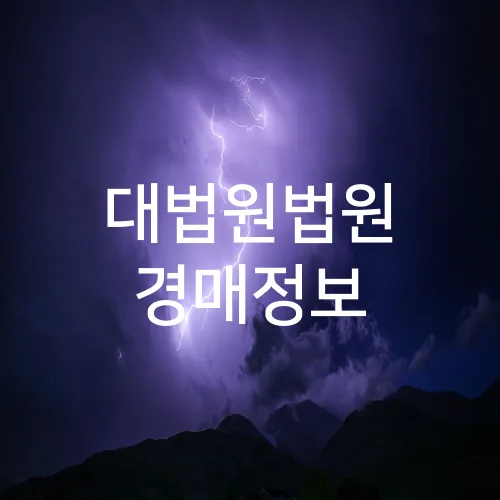 대법원법원 경매정보