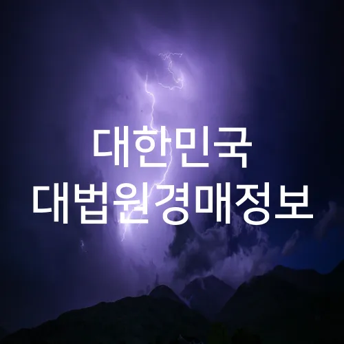 대한민국 대법원경매정보