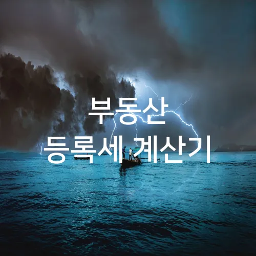 부동산 등록세 계산기