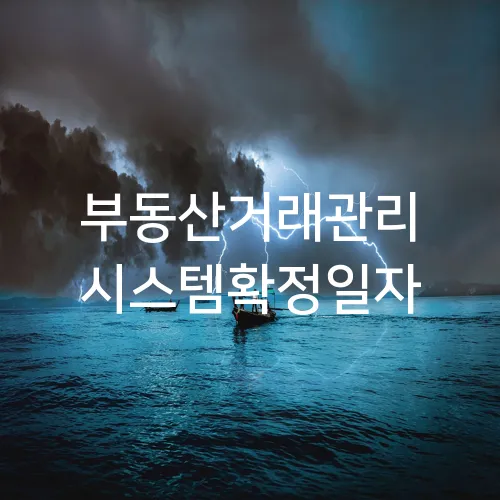 부동산거래관리 시스템확정일자