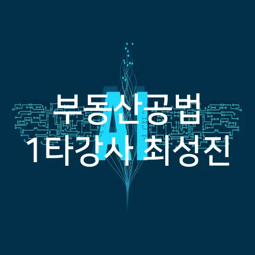 부동산공법 1타강사 최성진